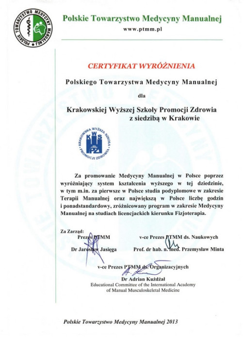 certyfikat PTMN KWSPZ